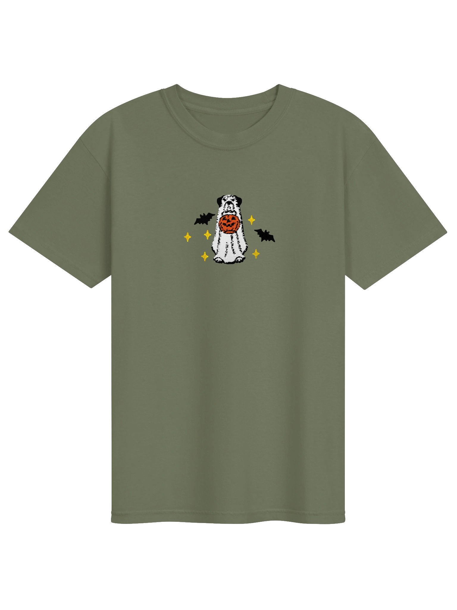 Halloween Great Dane(Harlequin) Embroidered T-Shirt product image (9)