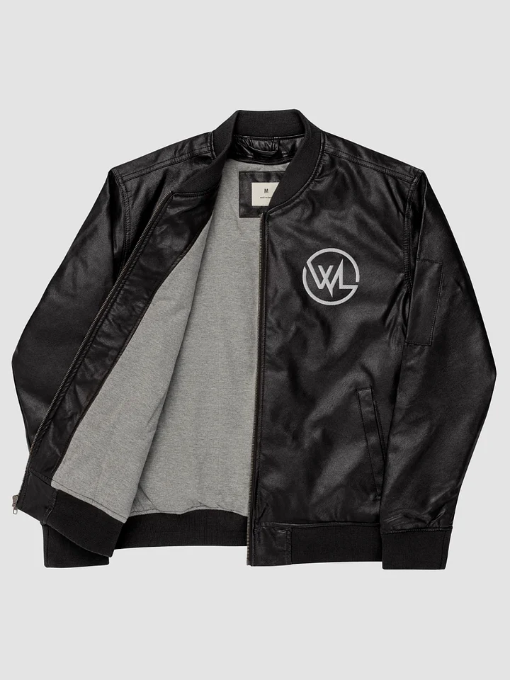 WL Faux Leather Bomber Jacket product image (1)