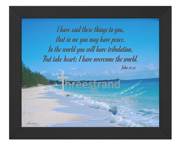 Vibrant Ayous Wood Framed Poster - Sunlit Shore product image (4)