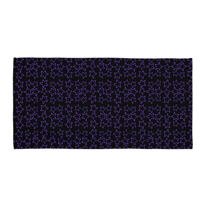 Midnight Stardust Beach Towel | Celestial Moon & Star Aesthetic Towel product image (2)