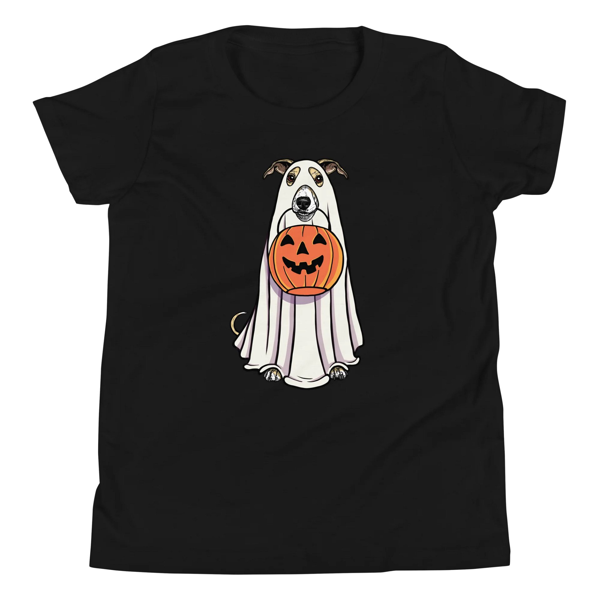 Halloween Whippet(Fawn & White) Youth T-Shirt product image (5)