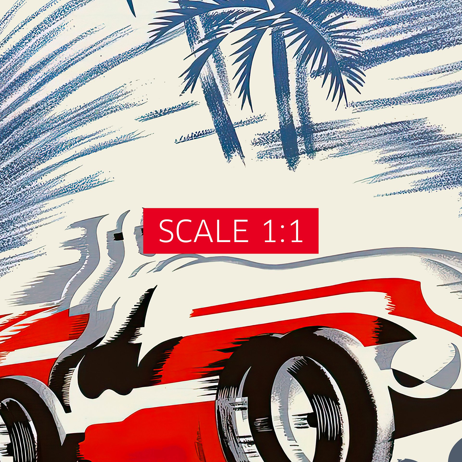 Monaco Vintage F1 Grand Prix, 1950 poster — Vintage Formula 1 poster, Monaco Grand Prix poster, retro travel poster, retro travel art product image (5)