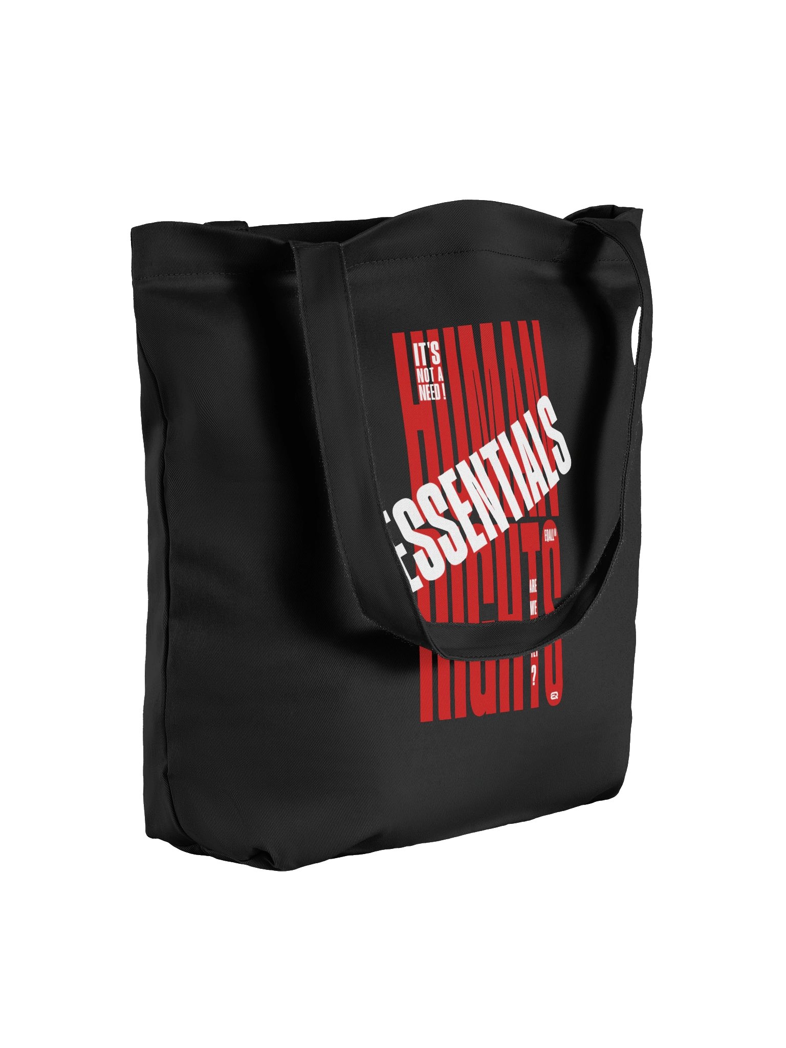 EQALL® Essentials Human Rights Matter Eco Tote-Bag_Red / White product image (1)