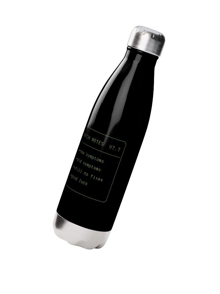 Patch Notes Water Bottle | Chronic Illness & Spoonie Gamer Humor product image (2)