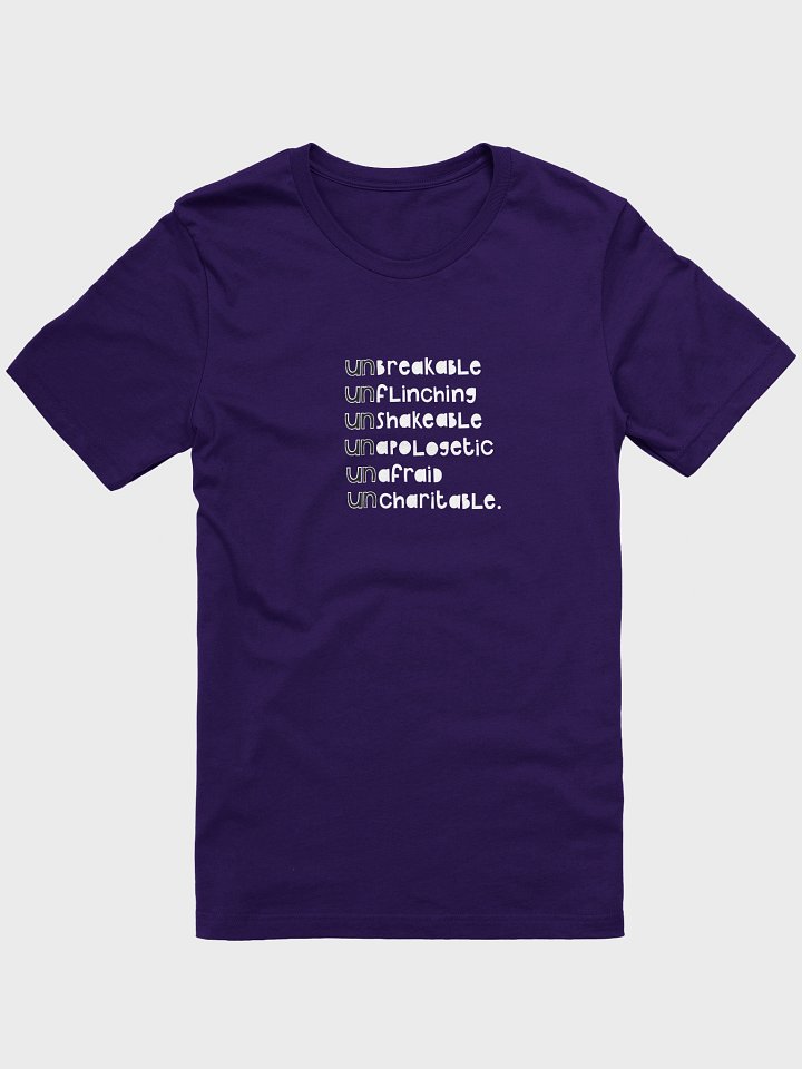 Be Uncharitable T-shirt (dark colours) product image (19)