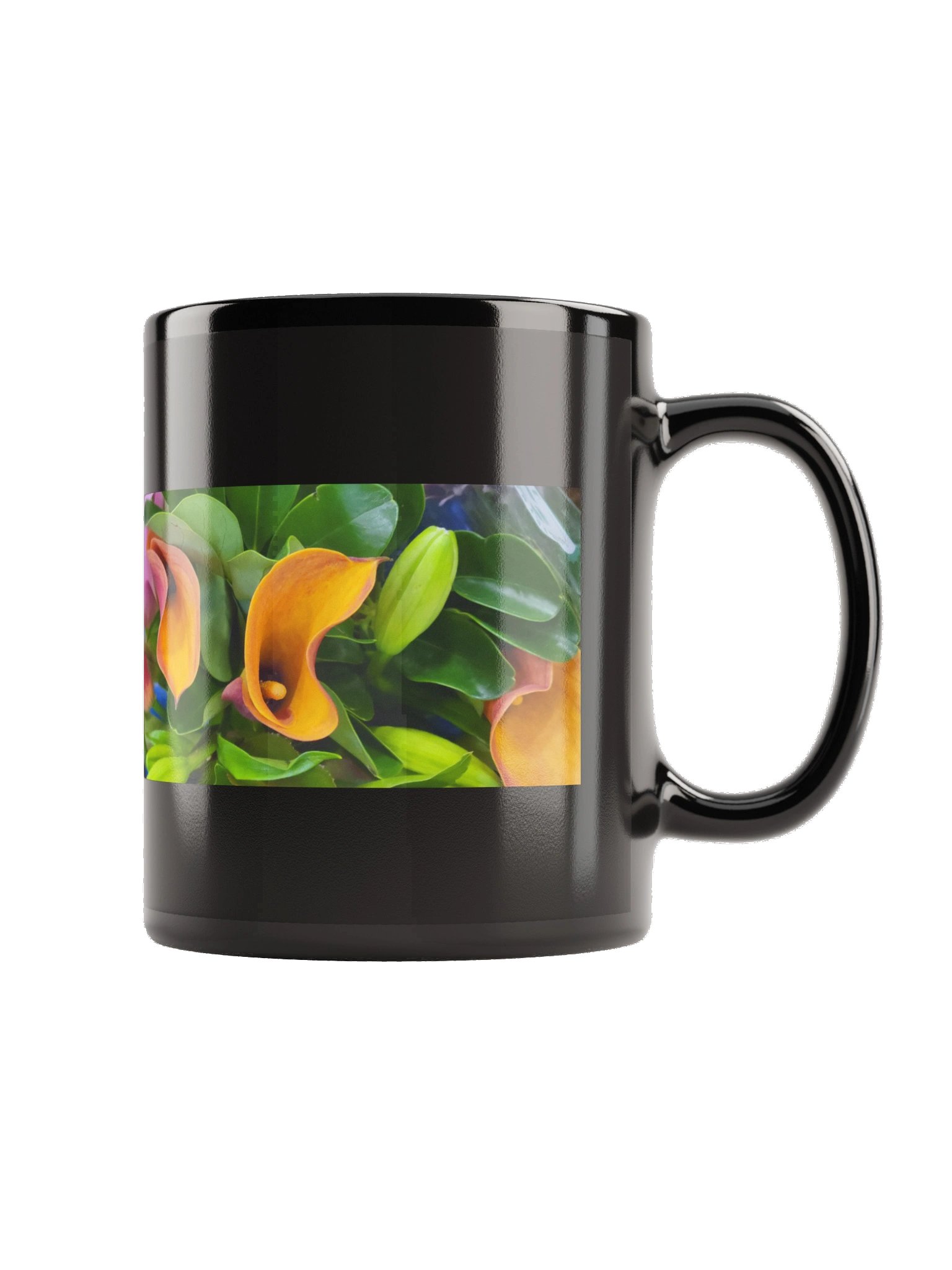 Blooming Calla Lily Black Mug product image (5)
