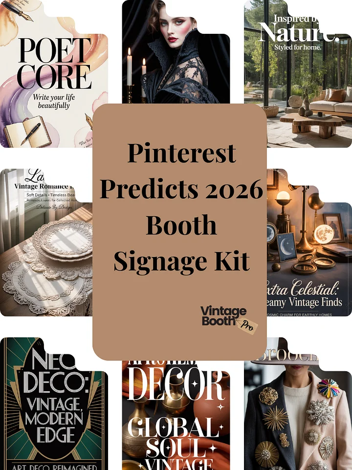 Pinterest Predicts 2026 Booth Signage Kit- 45 images product image (1)