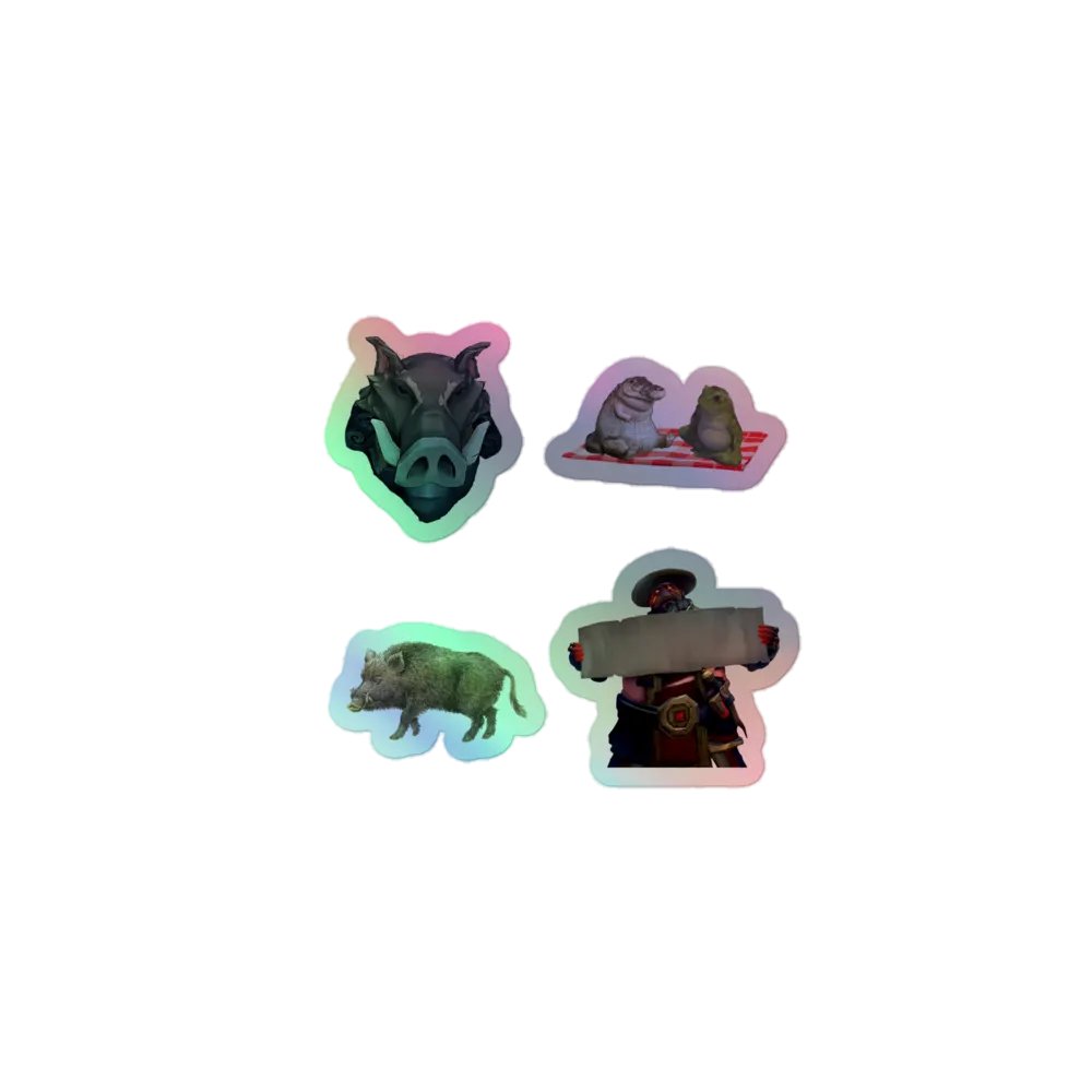 hogs, friends, diy contract holo stickerset product image (1)