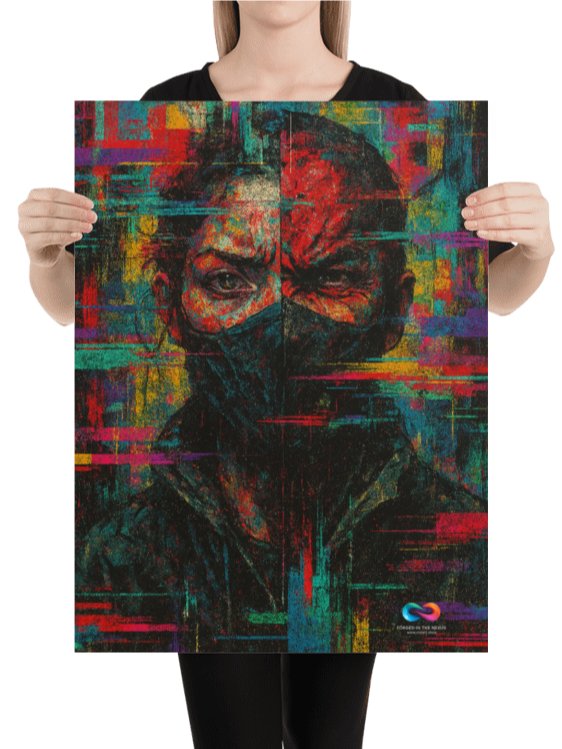 CINEMATIC ART POSTER – DYSTOPIAN GLITCH #002 product image (2)
