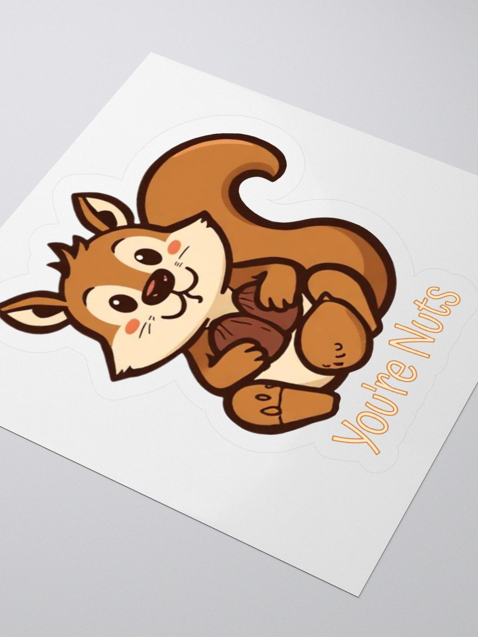 You're Nuts Funny Sticker product image (6)