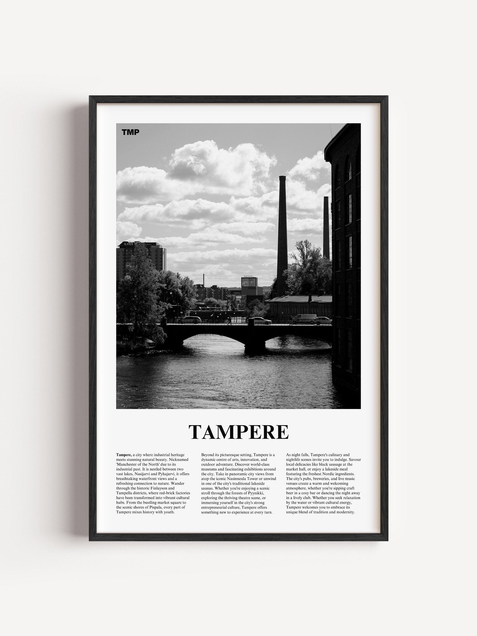 Tampere 02 Newspaper Poster | Framed product image (1)