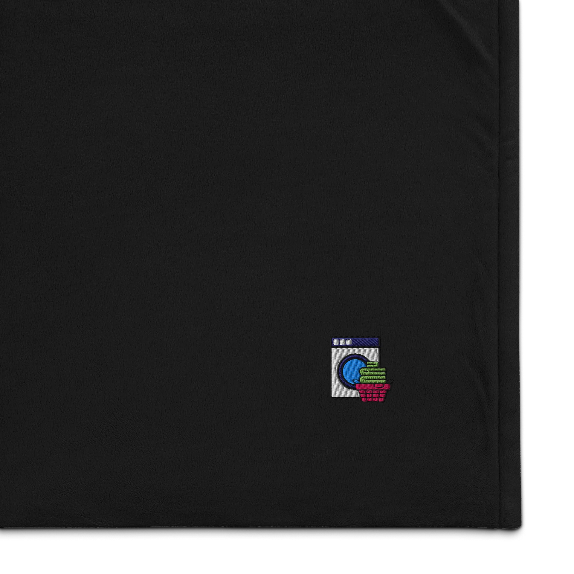 Laundry Logo Embroidered Premium Sherpa Blanket product image (1)
