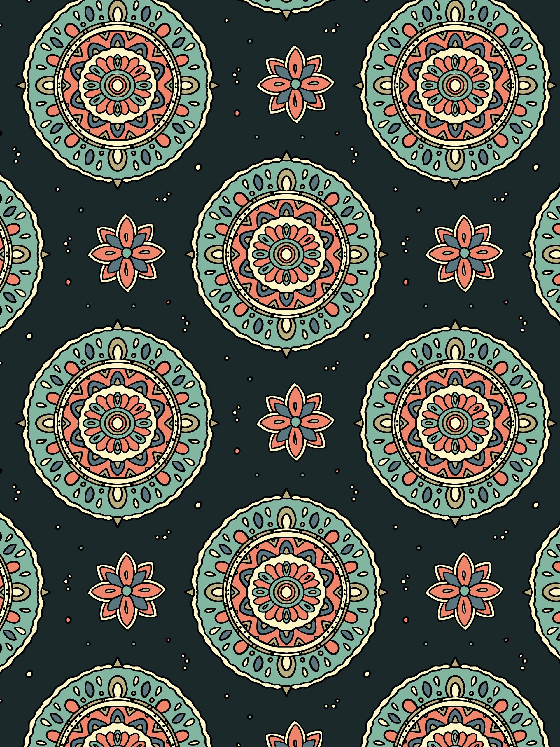 Indian Ornament Seamless Pattern product image (1)