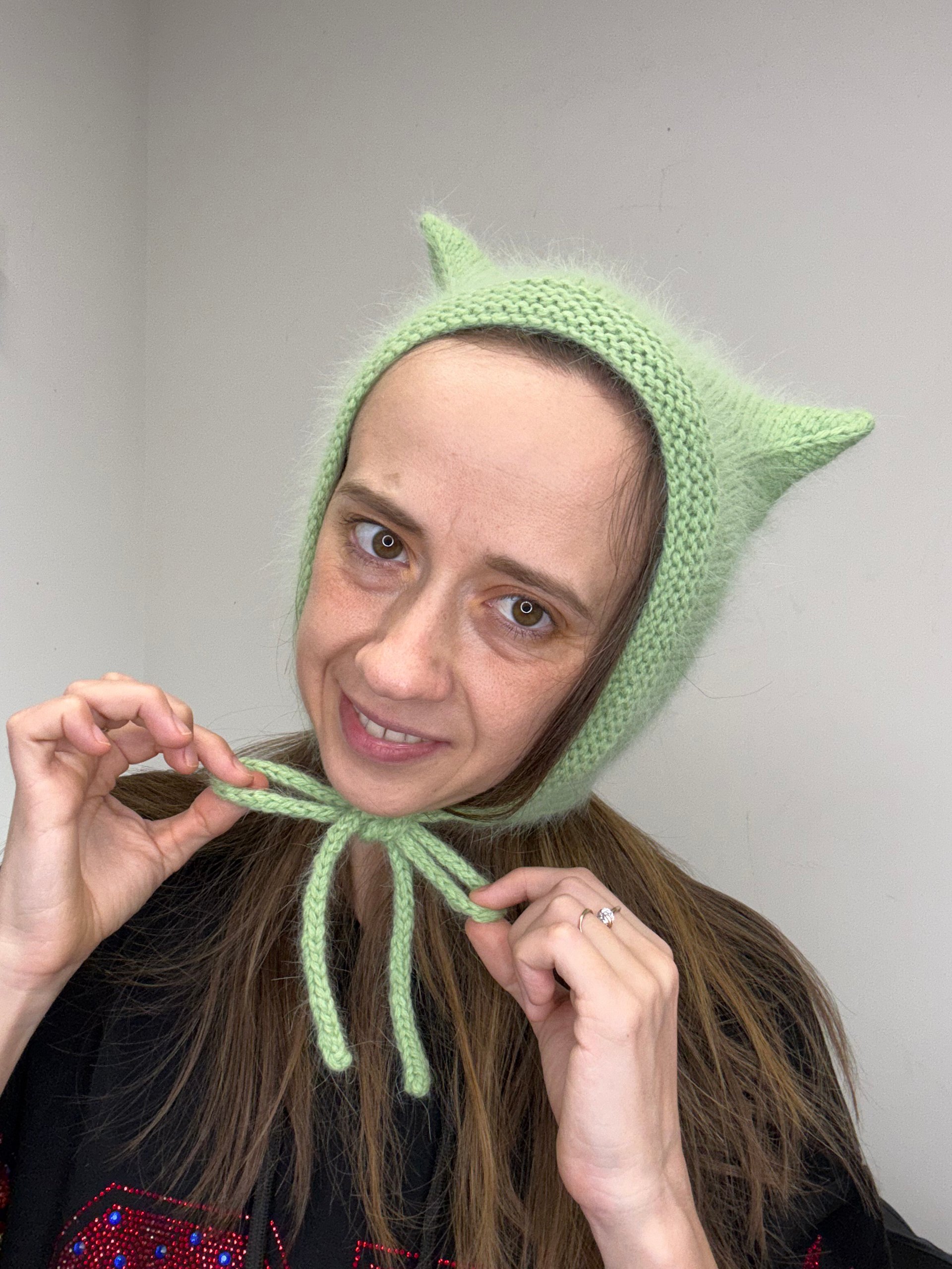Knit Kitty Style Hat Pattern product image (9)