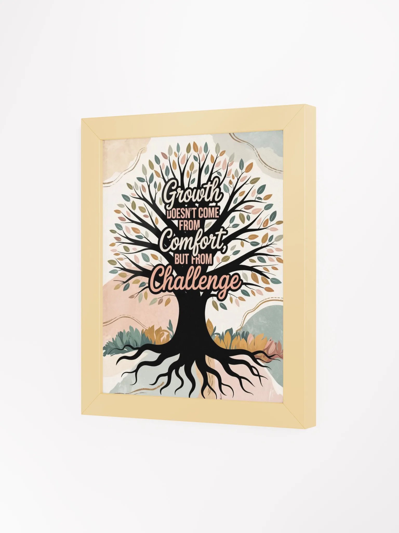 Challenging Growth Framed Poster product image (76)