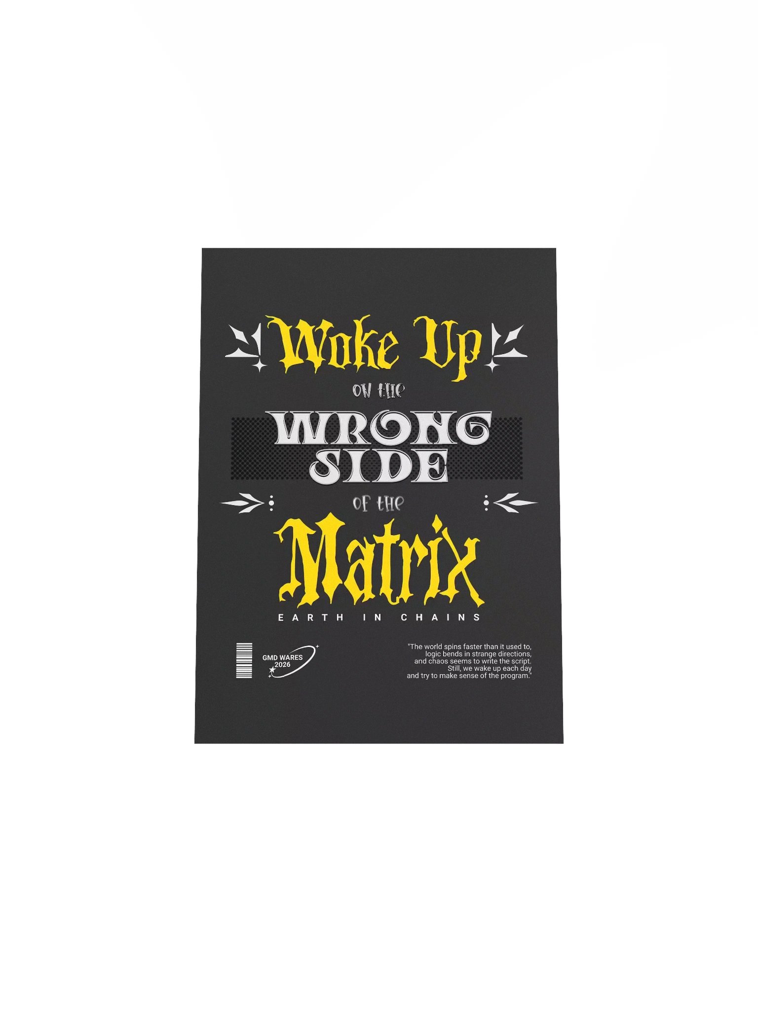 Wake Up on the Wrong Side of the Matrix - Cyberpunk Dystopian Poster product image (4)
