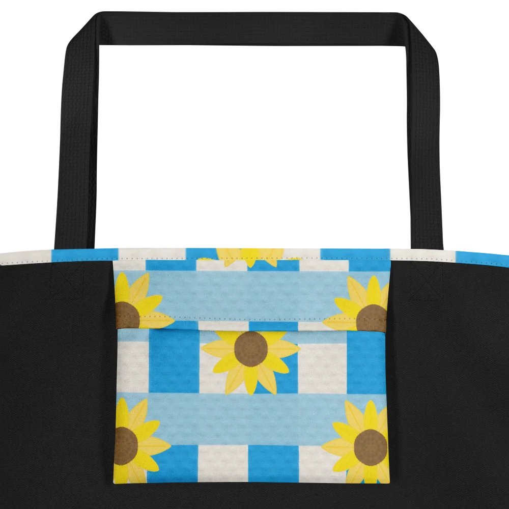 Sunflower Gingham Tote in Blue product image (2)