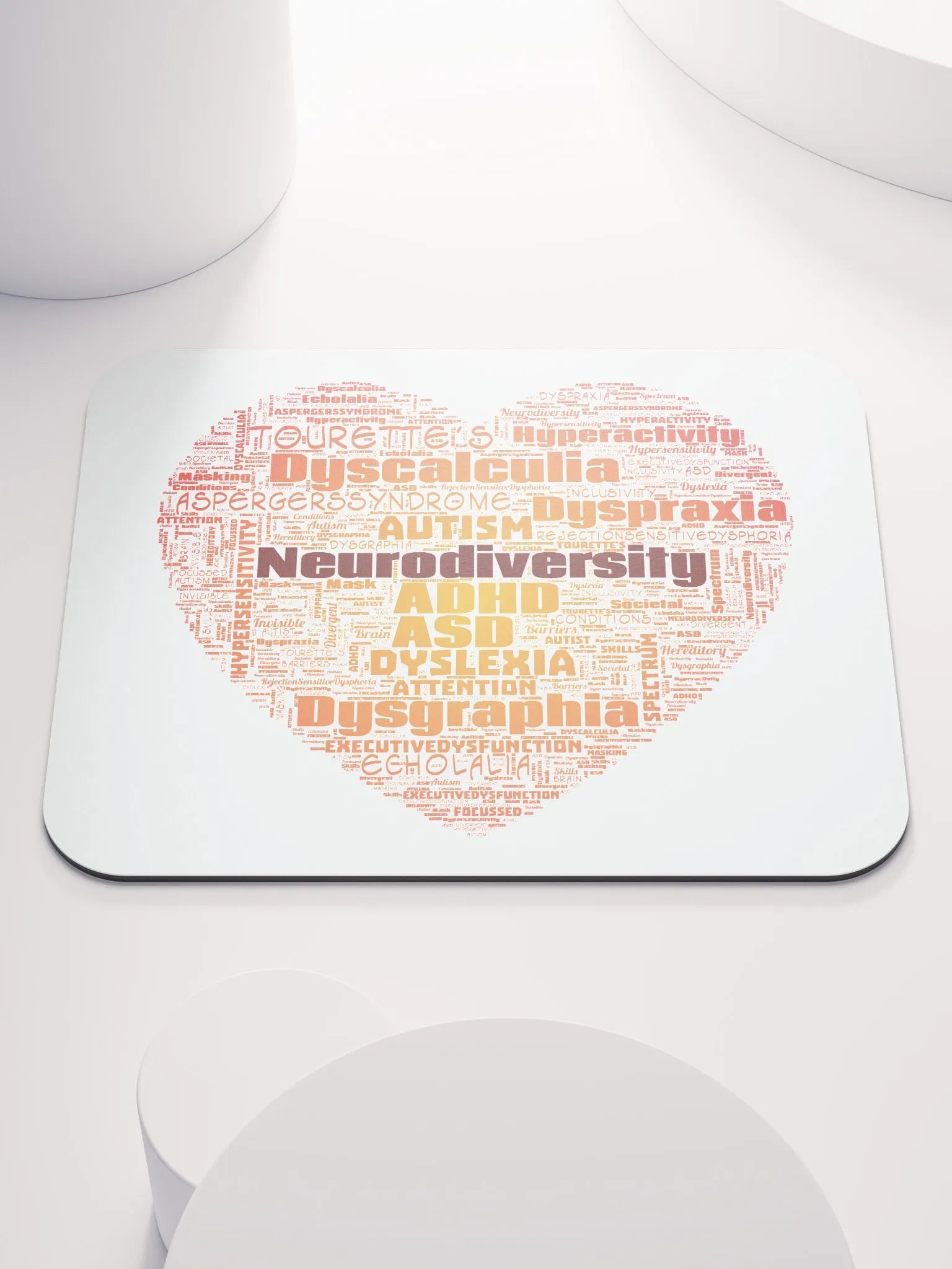 Neurodiversity Heart Mousepad product image (1)