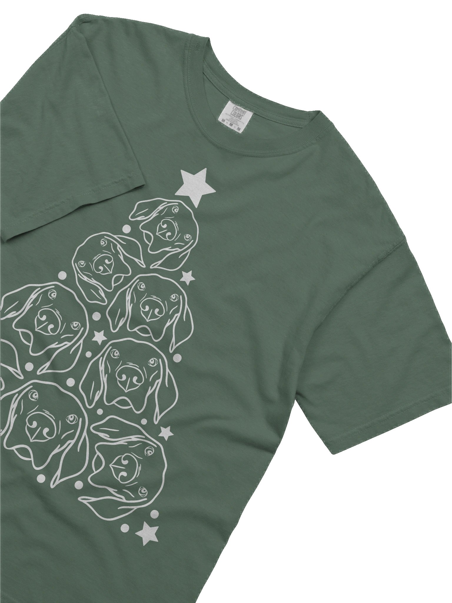Weimaraner(2) Christmas Tree T-Shirt product image (7)