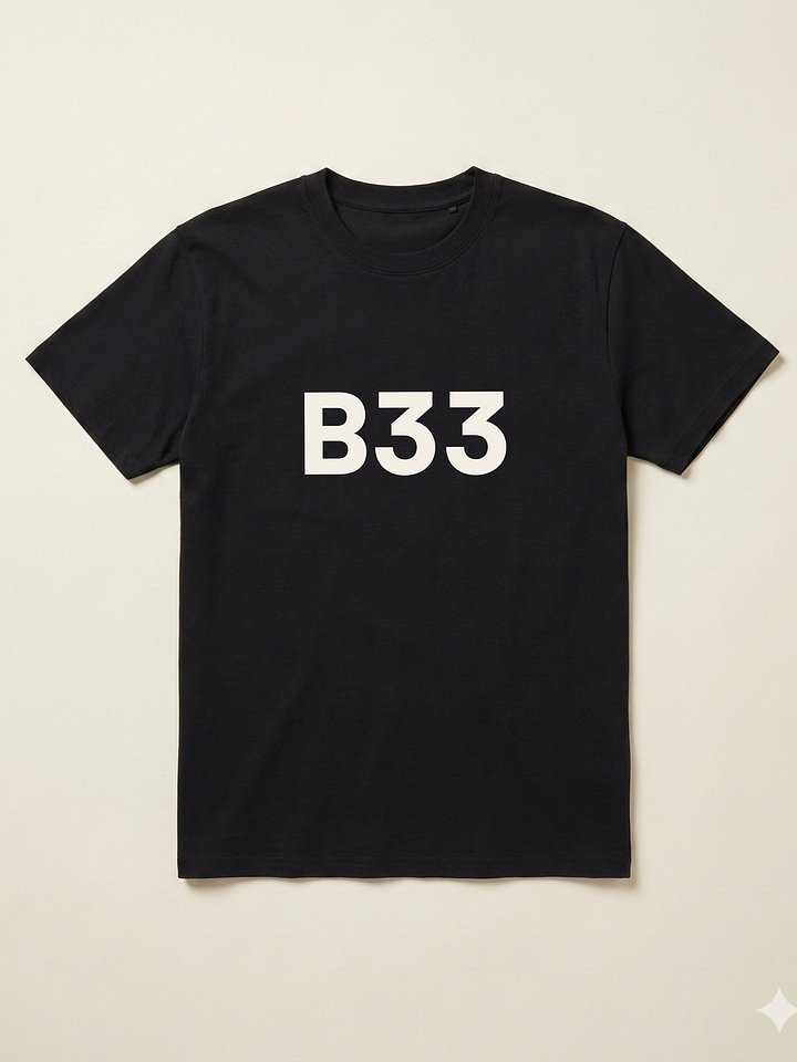 B33 Logo T-Shirt — Core Identity Edition product image (1)