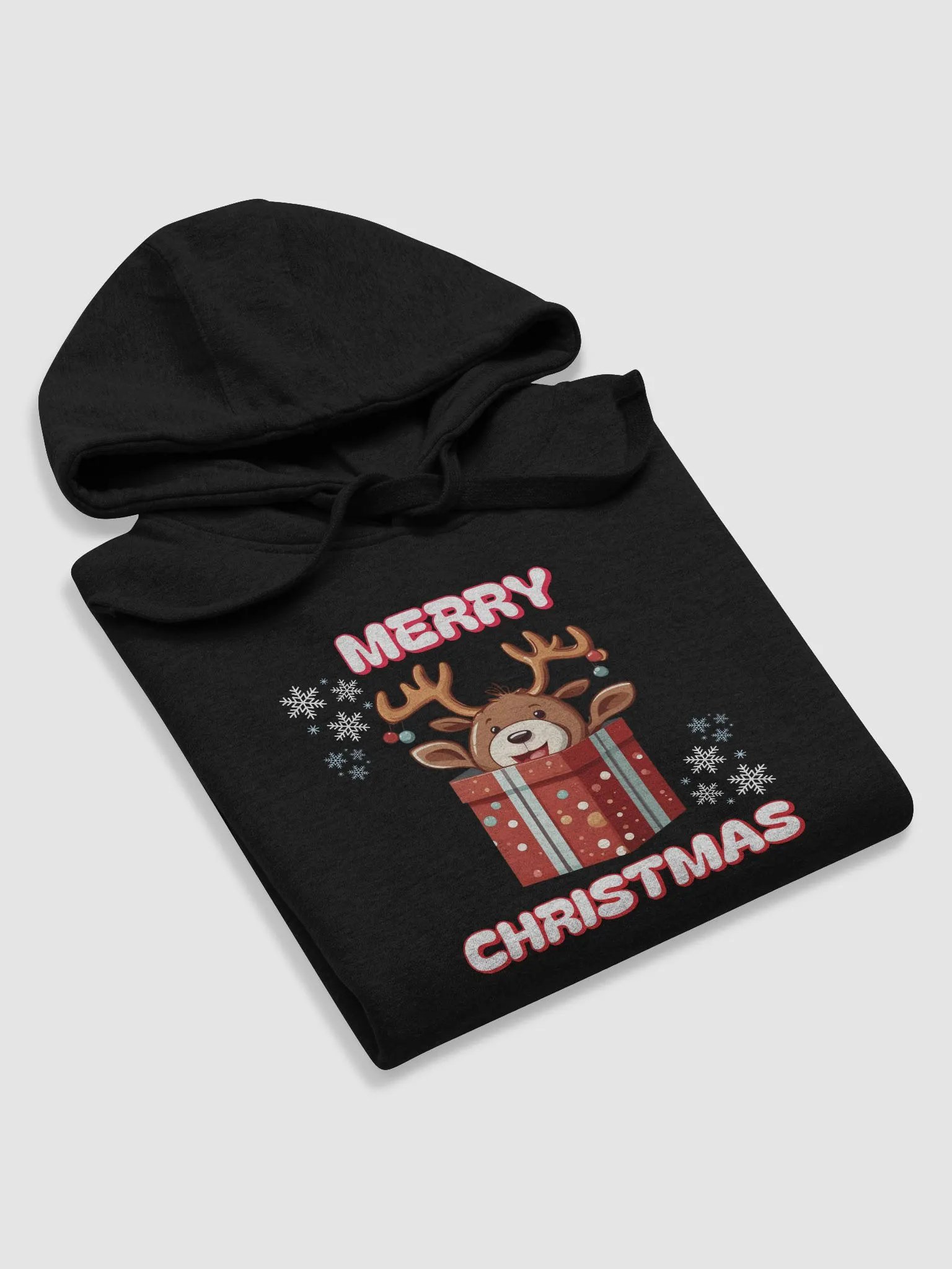 Adorable Baby Reindeer Wishing All A Merry Christmas Hoodie product image (22)