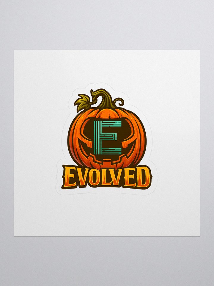 Evolved Pumpkin Kiss Cut Stickers product image (1)