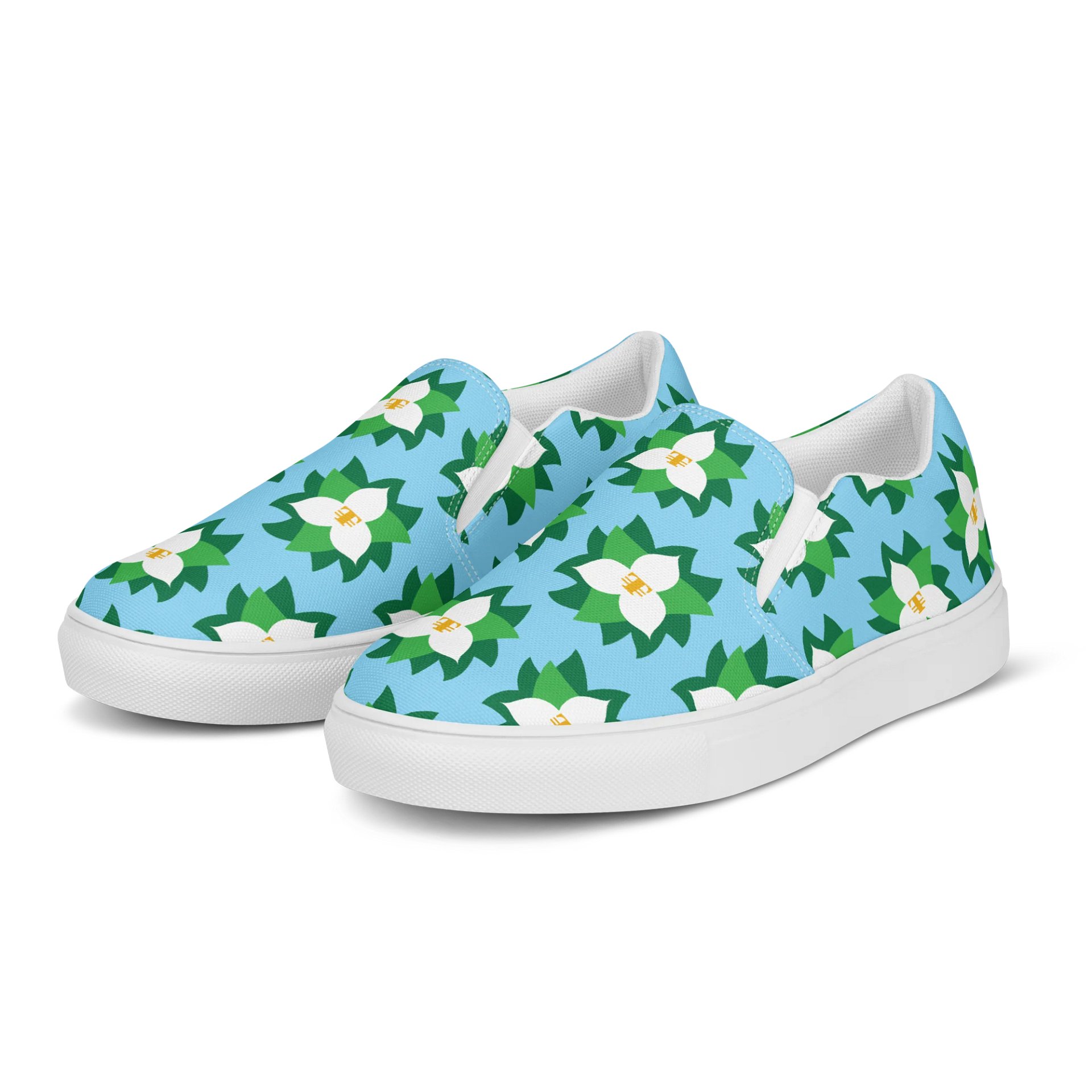 Trilliumnaire™ Full-Flower Men's Slip-On Canvas Shoes product image (3)