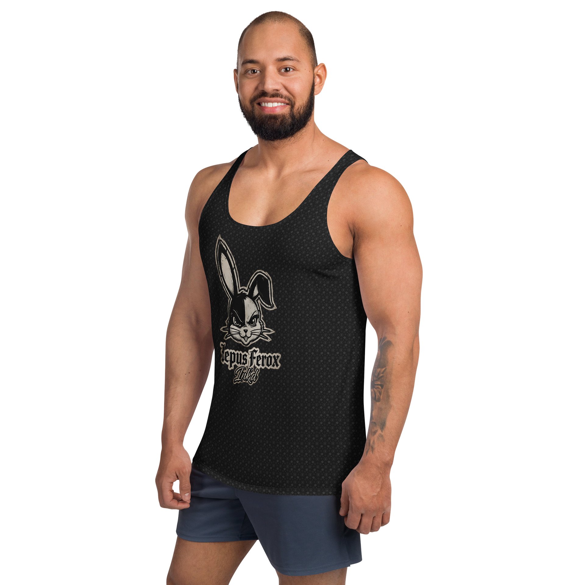 Lepus Ferox Ink'd — Rider Hare Allover Tank Top product image (2)