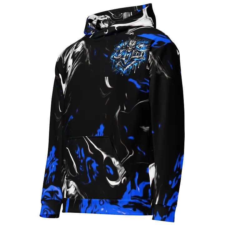 Blue Noir Marble Hoodie product image (2)