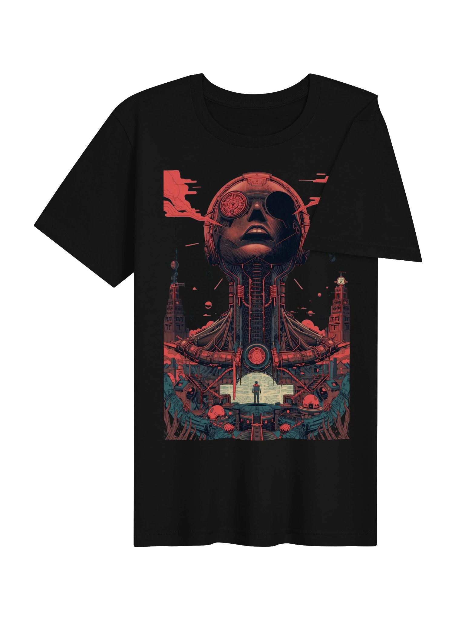 Cyberpunk Giant Head Lightweight T-Shirt product image (6)