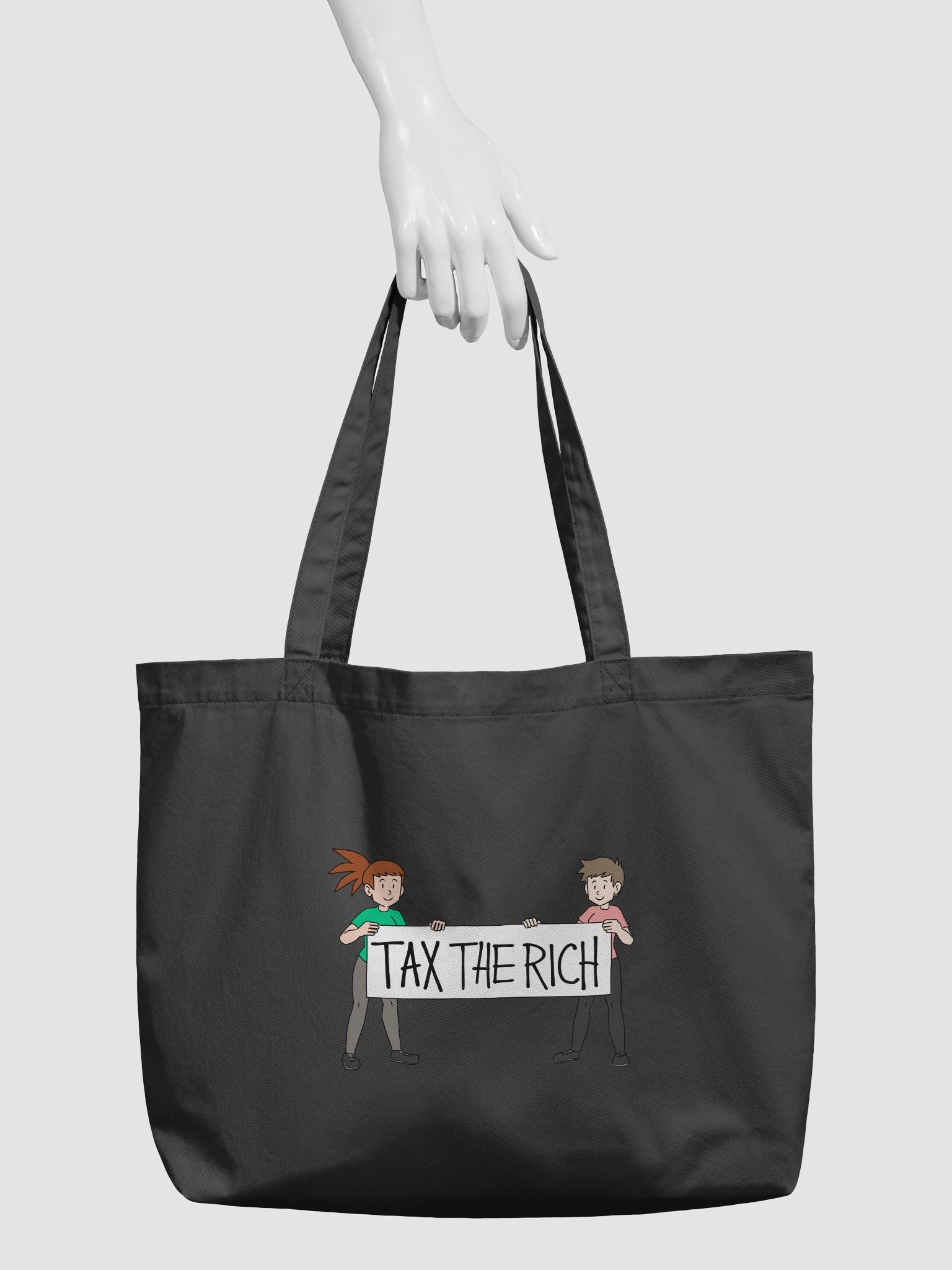 "Tax the rich" banner tote bag product image (3)