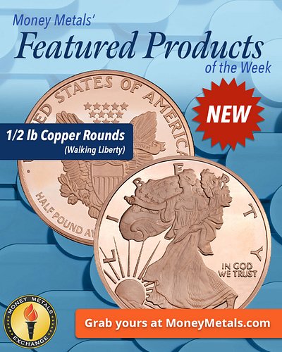 Add some weight to your stack with our Walking Liberty Copper Rounds! 🪙

Available in a variety of sizes at Money Metals, inc...