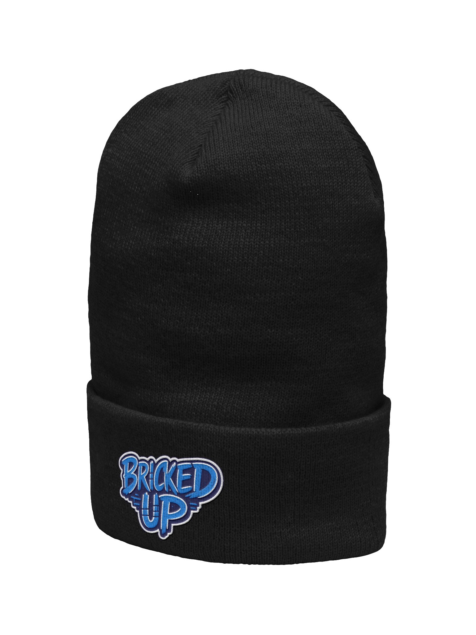 Yupoong Cuffed "Bricked Up" Beanie Blue product image (7)