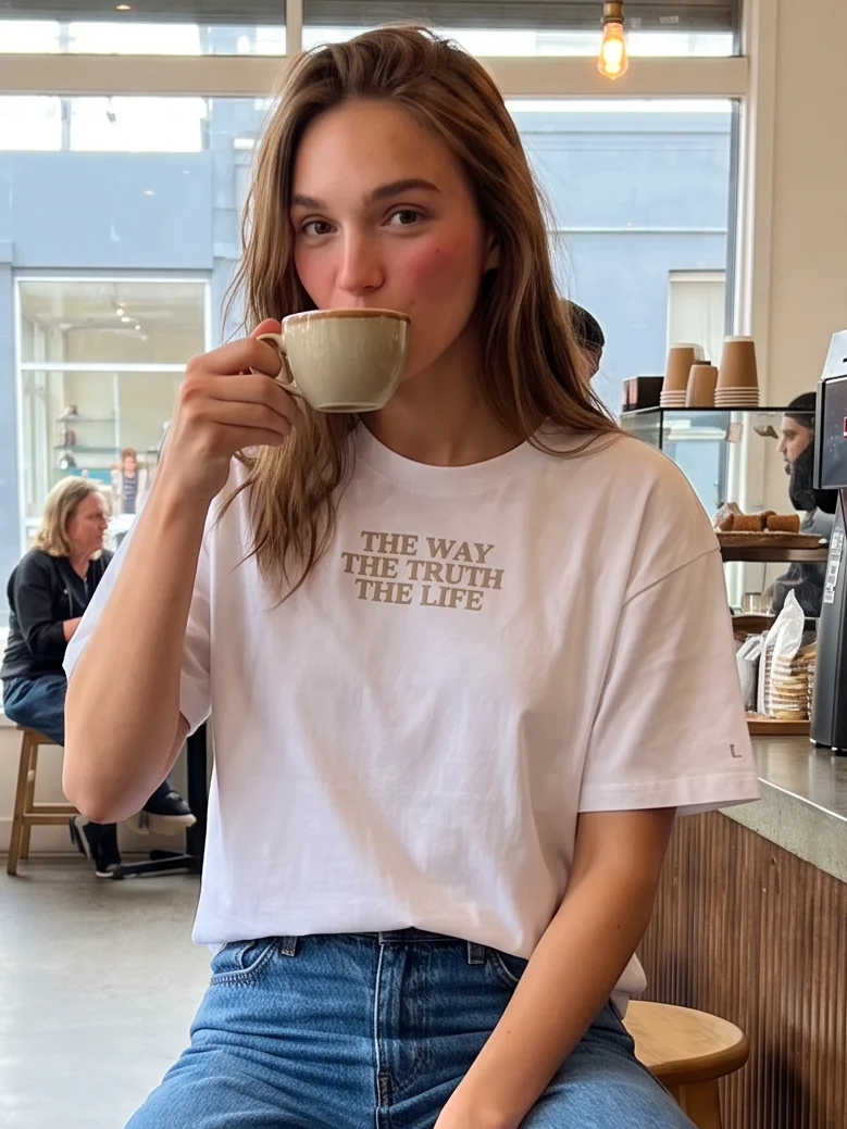 T-Shirt - The Way The Truth The Life - Beige product image (34)