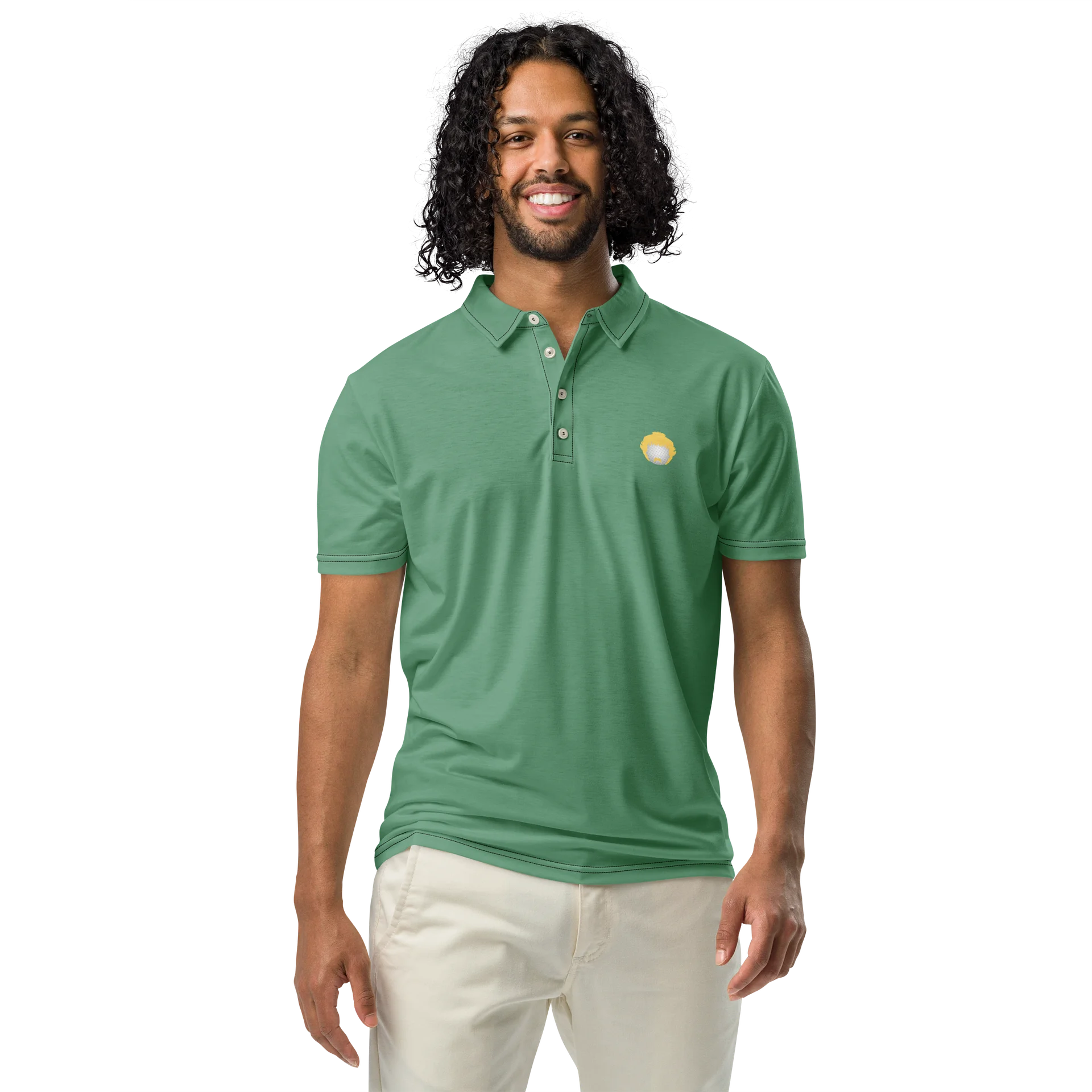 Golf Logo Summer Green Printed Polo product image (4)