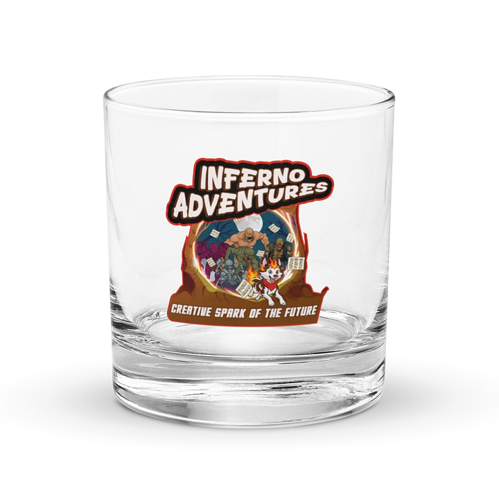 Flaming Fantasy Rocks Glass product image (1)