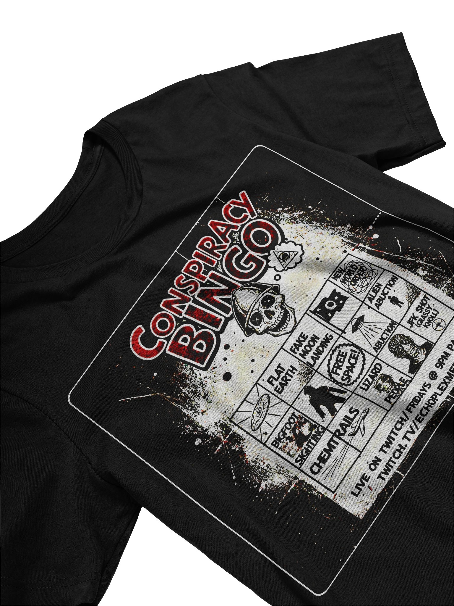 Conspiracy Bingo 2026 Tee - Dark Colors product image (4)