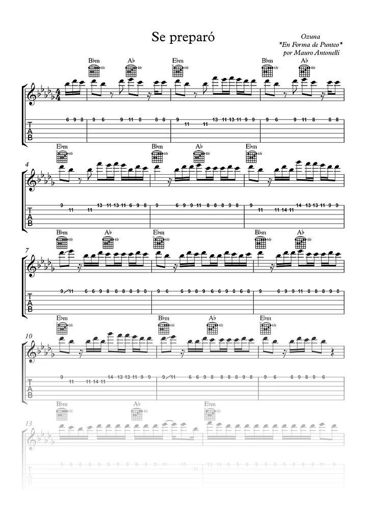Se preparó - Partitura + Tab + Acordes + Pista product image (1)