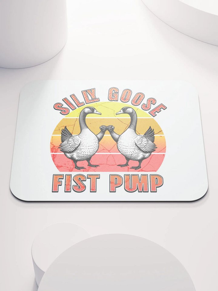 Silly Goose Fist Pump Mouse Pad product image (1)