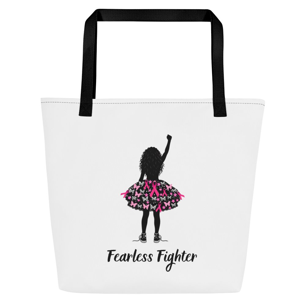 Breast Cancer - Fearless Fighter Tote Bag product image (3)