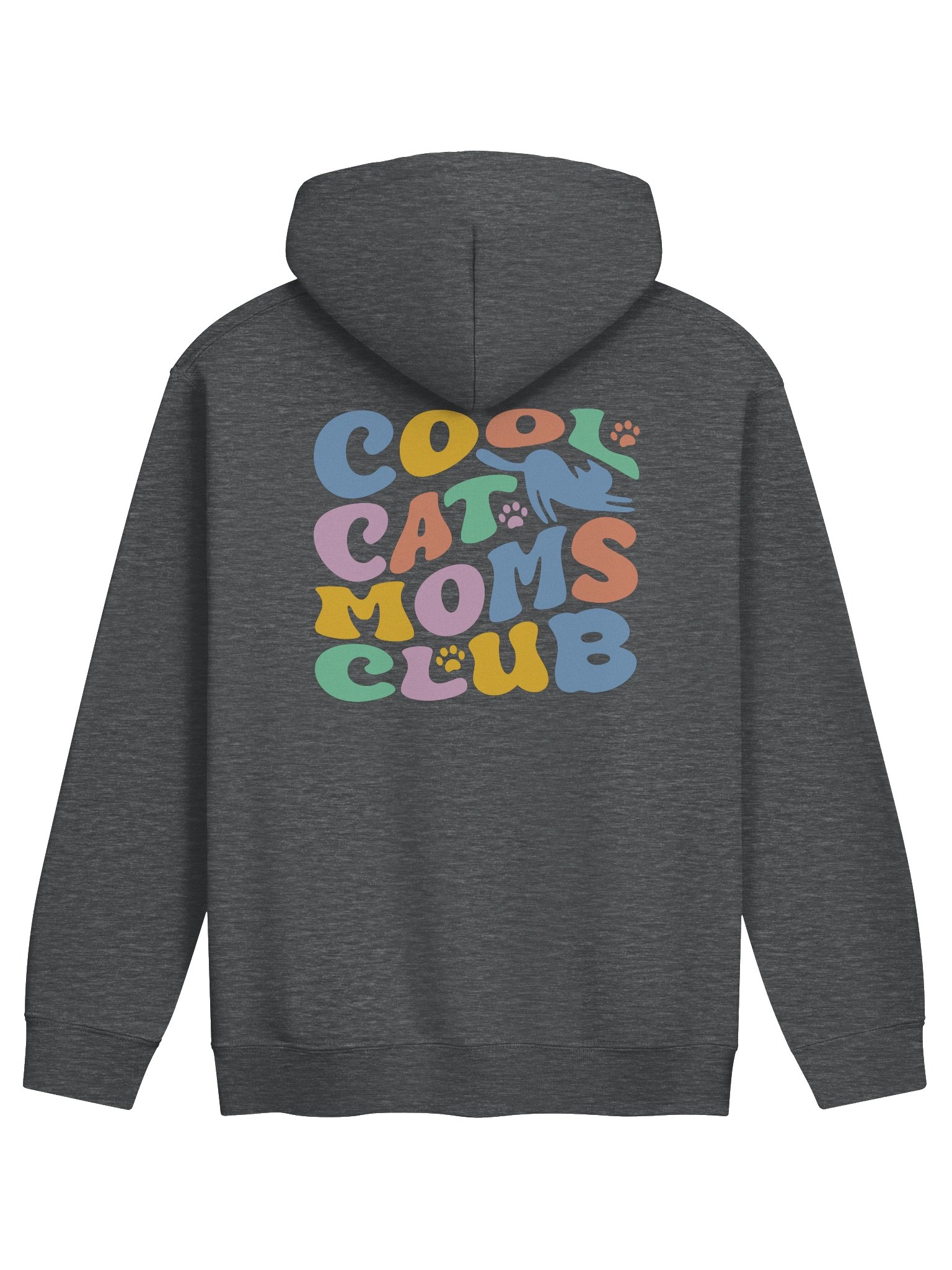 Cool Cat Moms Club 3 (Back Print) - Unisex Adult Hoodie product image (1)