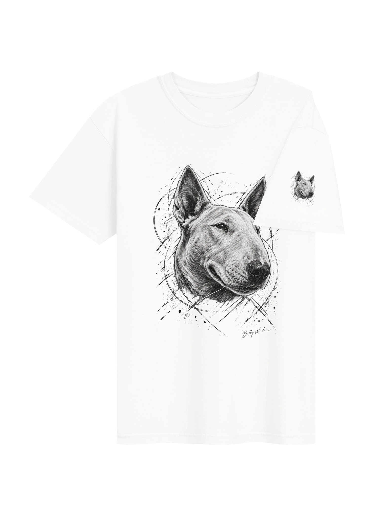 Bull Terrier portrait tee product image (4)