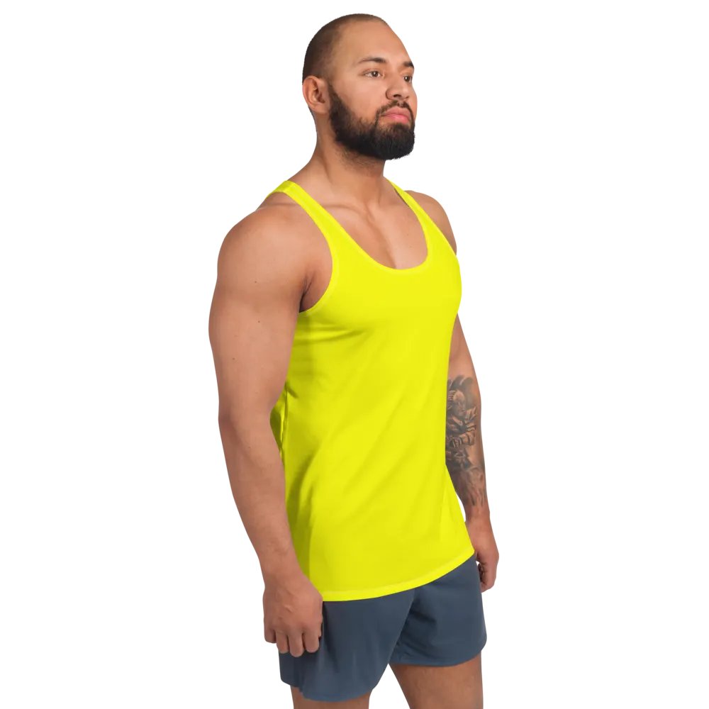 Plain Color Yellow Tank Top product image (3)