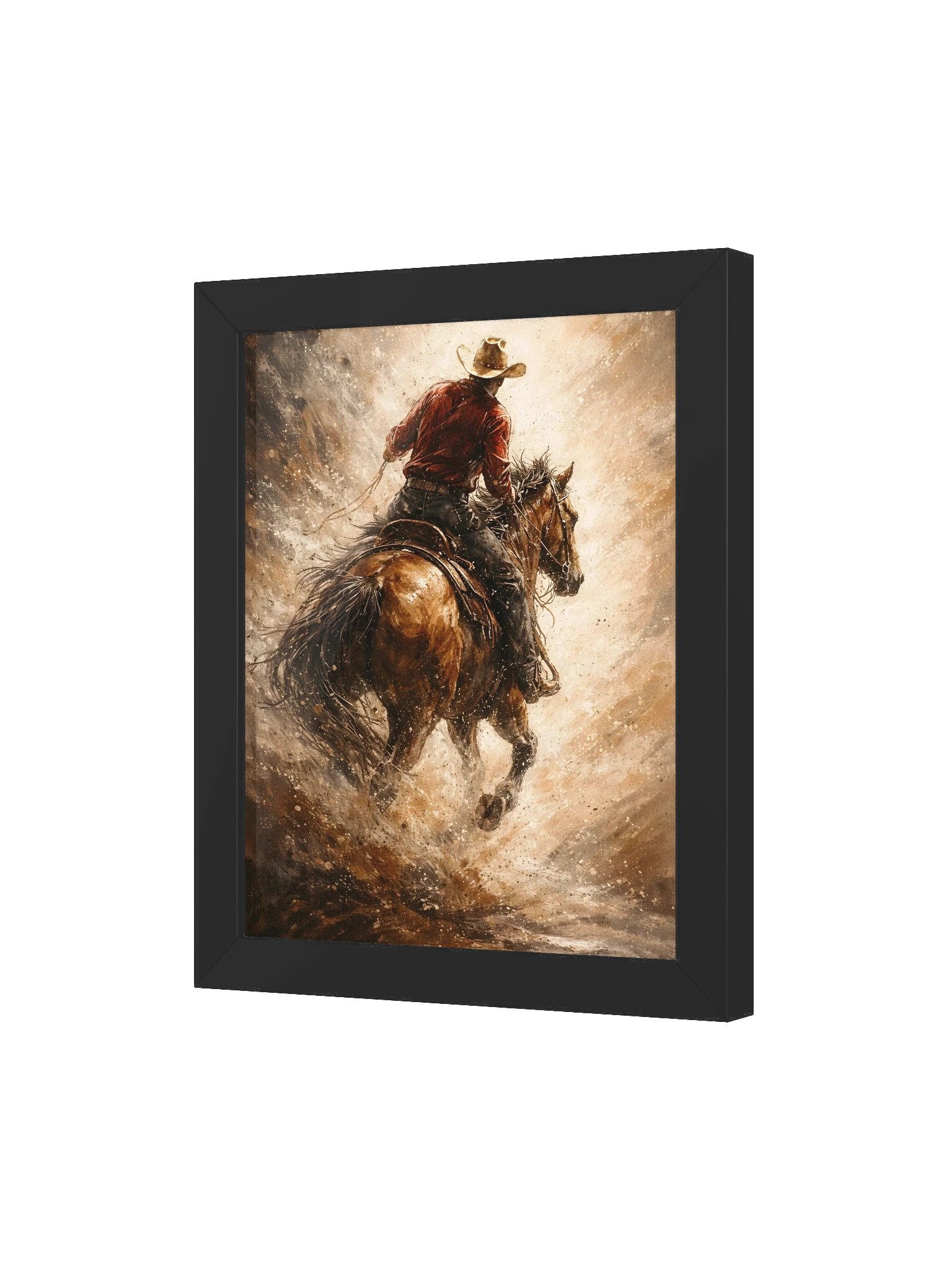 Gallop of Freedom – Impressionistic Cowboy on Horseback product image (46)
