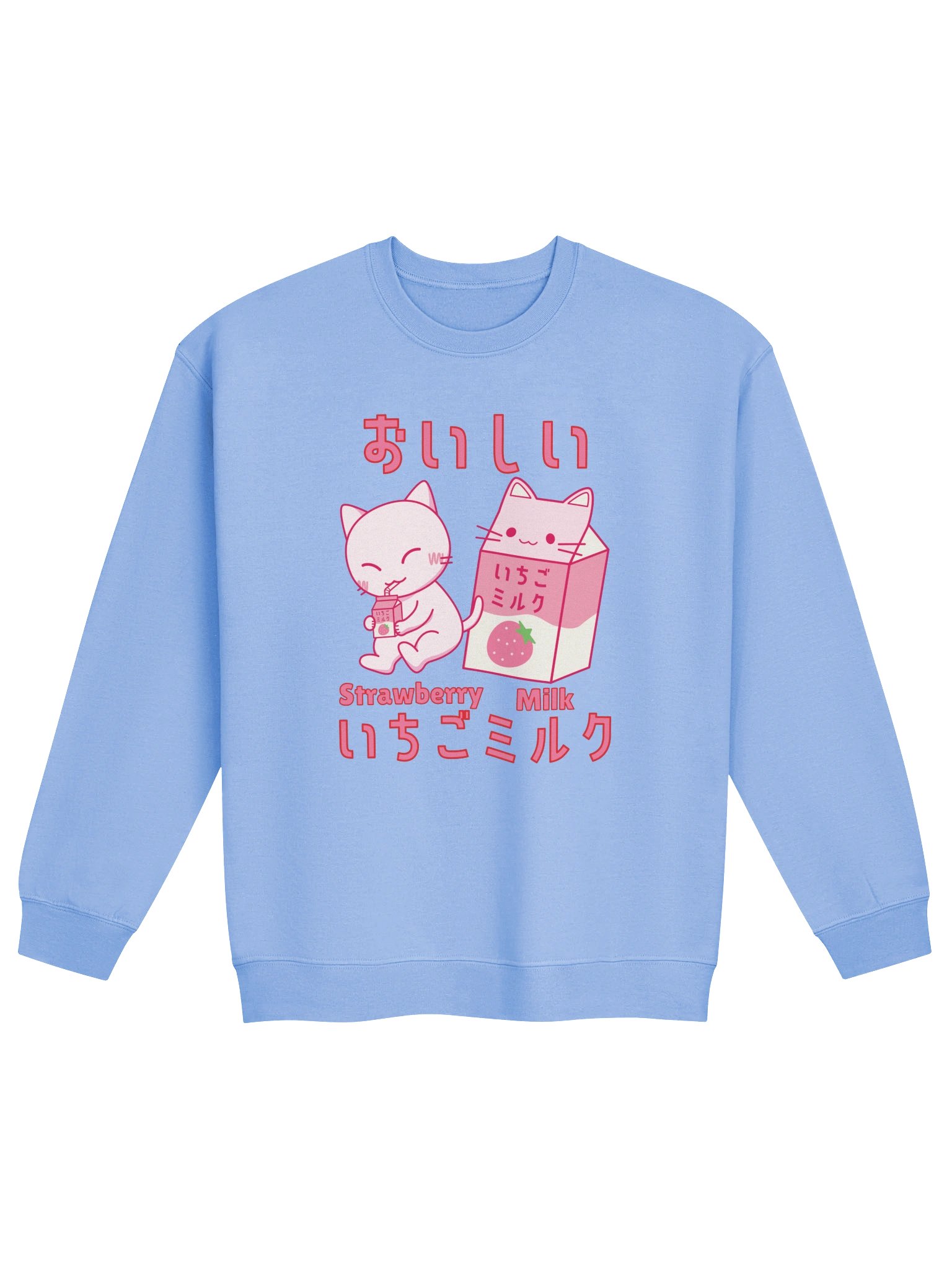 Strawberry Milk Cat - Unisex Adult Sweatshirt product image (1)