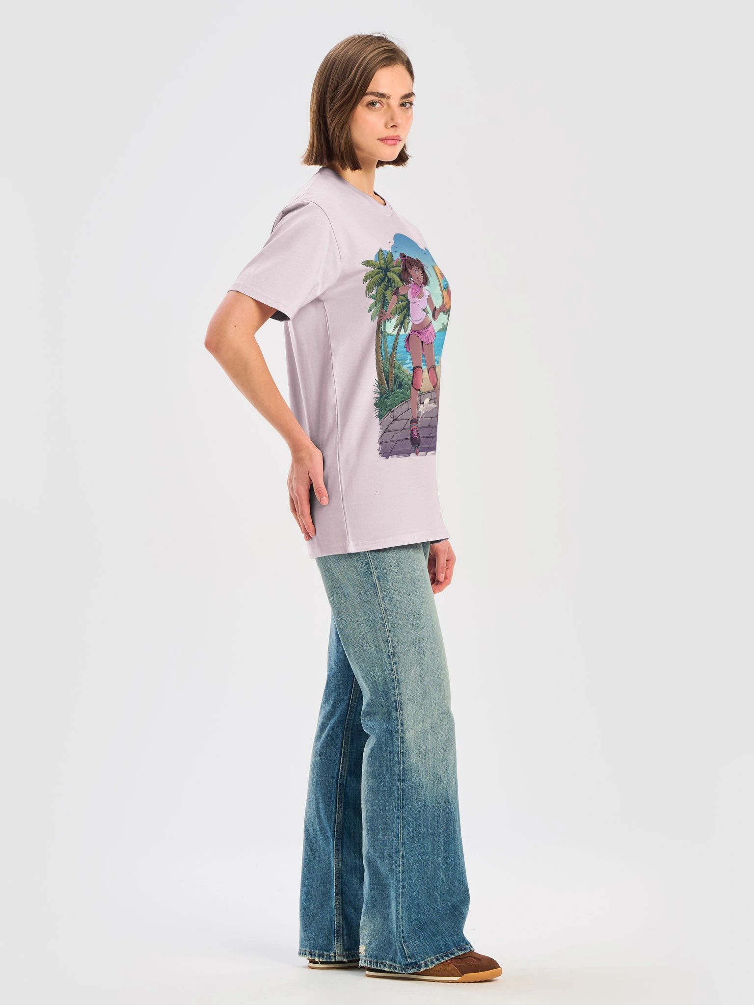 Palm Coast Relaxed Fit T-Shirt | Retro Beach Skater Streetwear Tee product image (5)