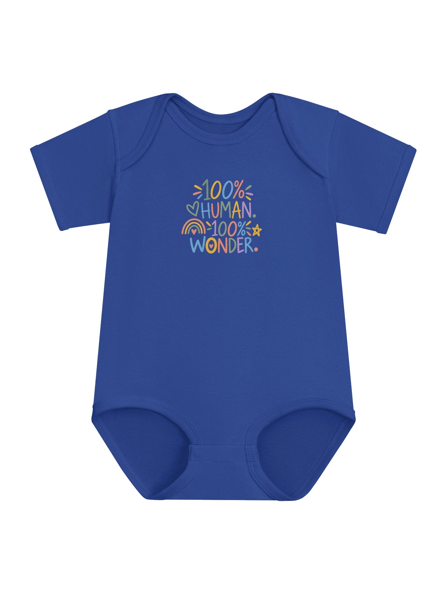SEEN Baby Onesie | 100% Human. 100% Wonder. product image (1)
