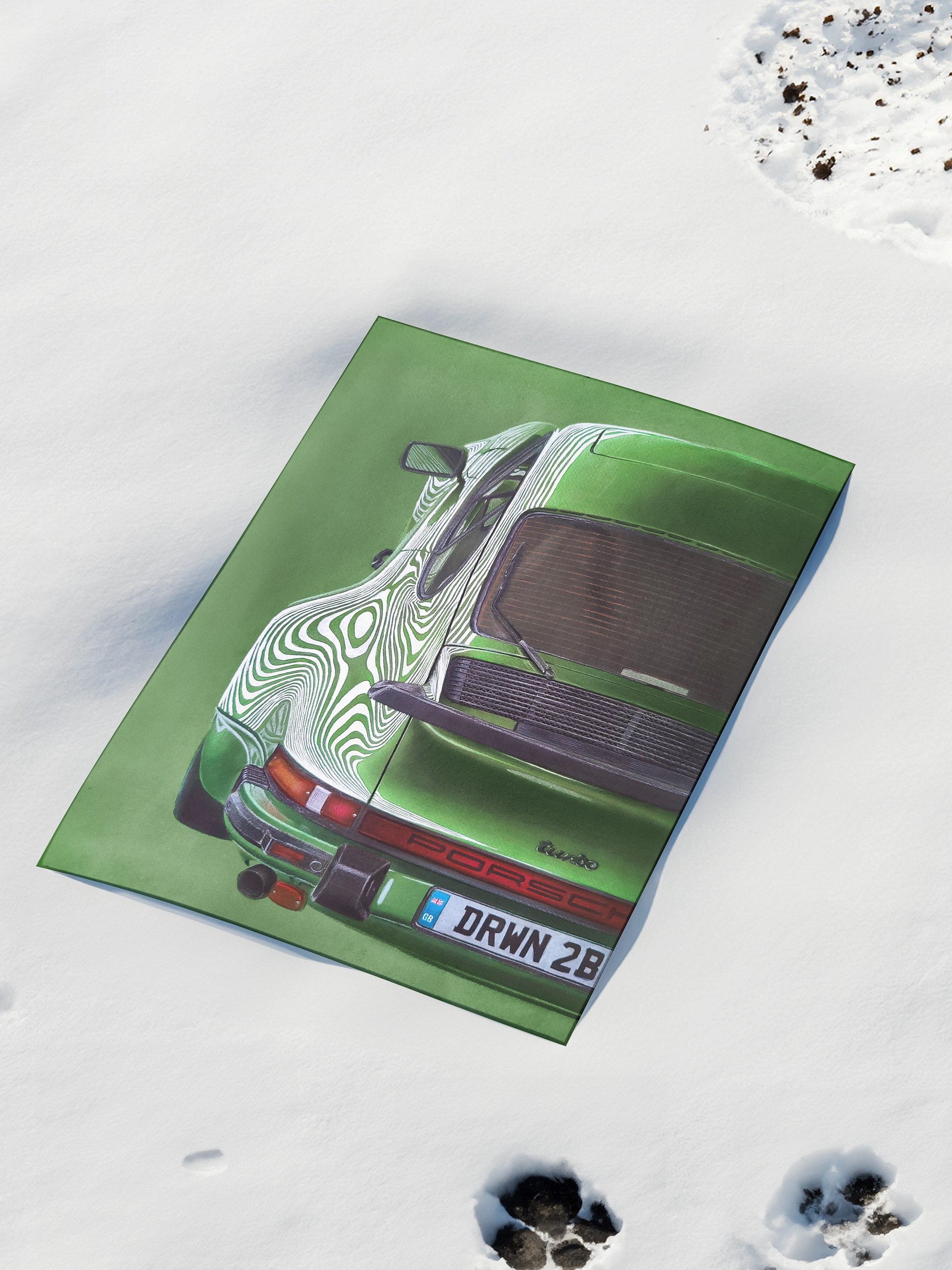 Grun Porsche 911 - A3 Print product image (3)