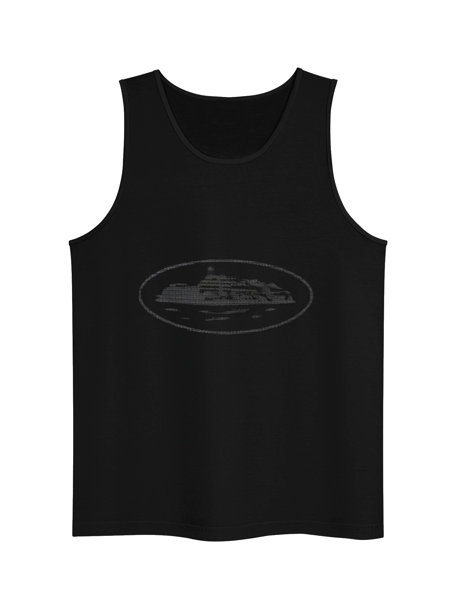 Corteiz Tank Top Guerillaz* Triple Black product image (1)