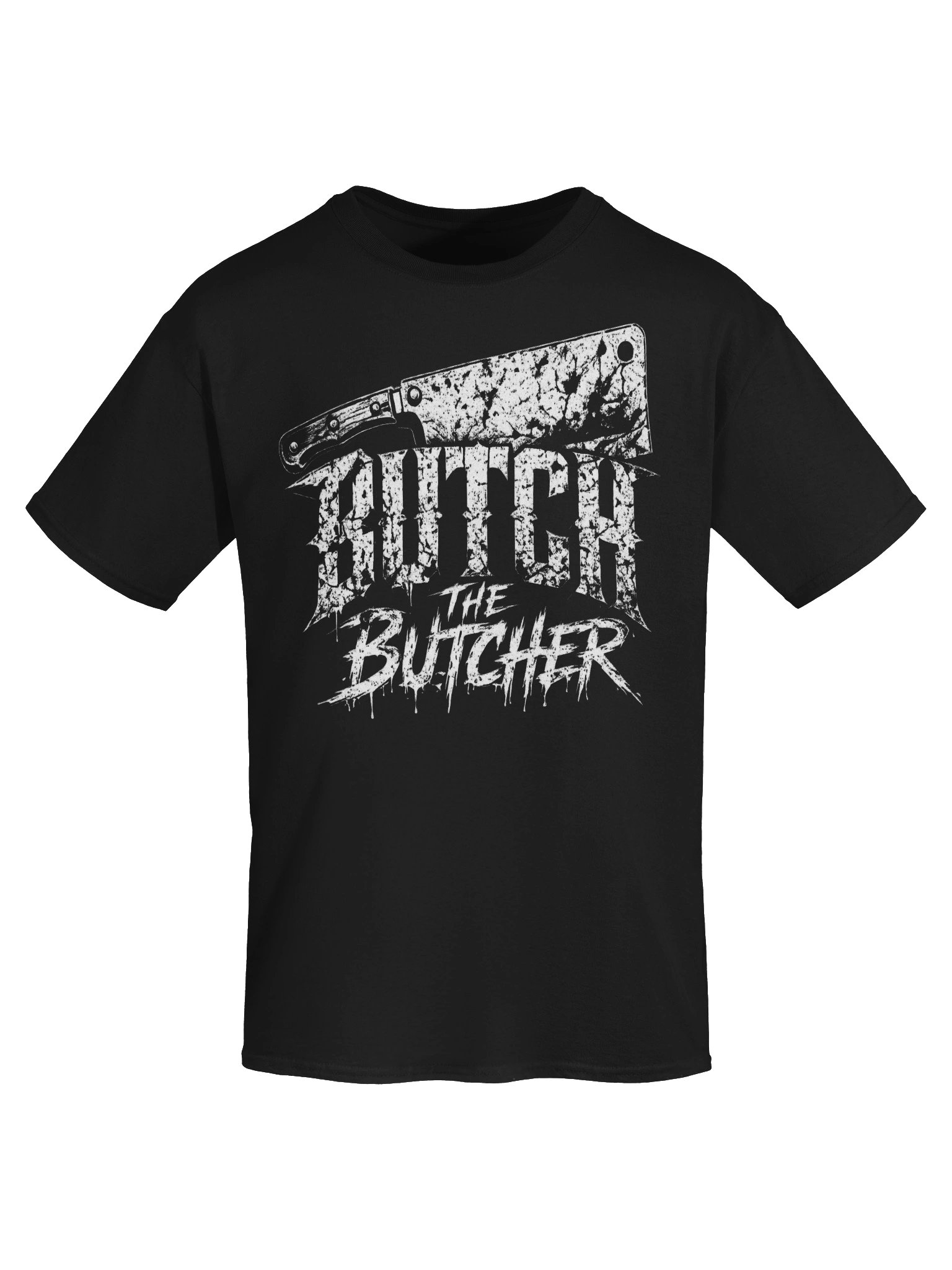 Black & White Horror Cleaver Graphic T-Shirt product image (1)